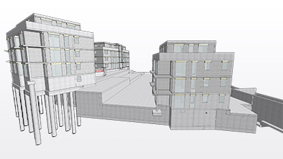 3D-Modell Gebäude