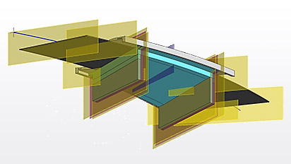 3D-CAD-Darstellung Brücke